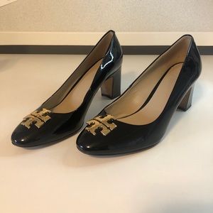 Tory Burch Patent Leather Logo Heels